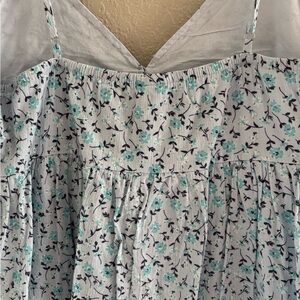 Wild Fable Floral Mini Dress - Blue and Black